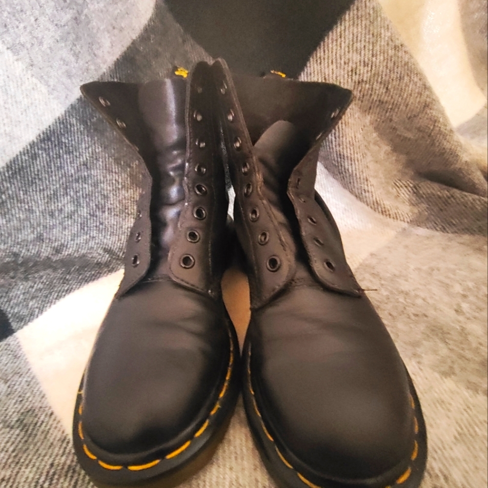 Black Dr. Martens Combat Boots